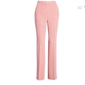 RACHEL PARCELL Pink Straight Leg Suit Pant 6